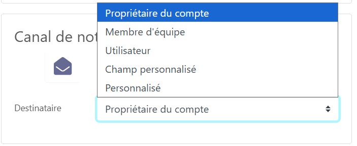 Exemple configuration email