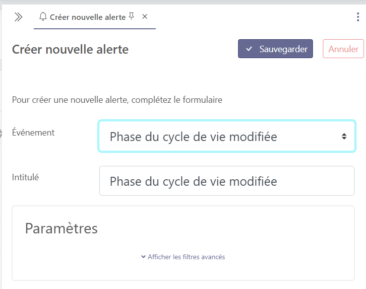 Exemple filtrage usage